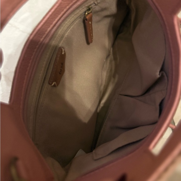 The Sak Coral Rose Pink Leather Clutch - Picture 4 of 4